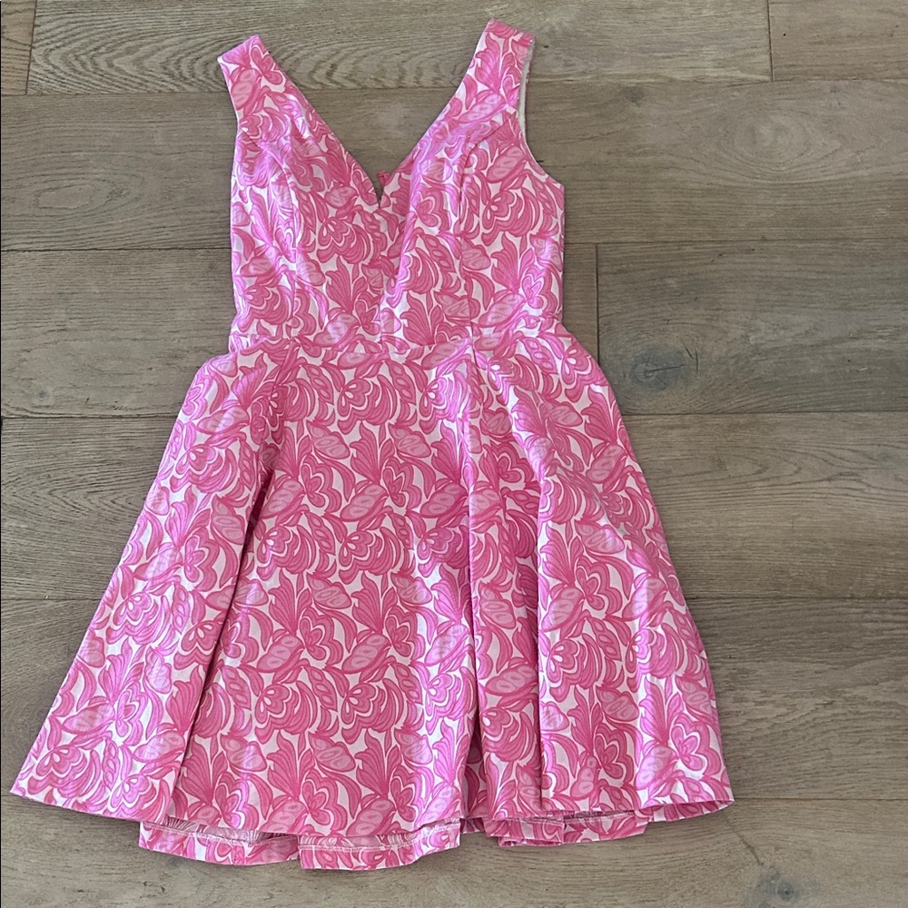 Maeve Pink Floral Midi Dress